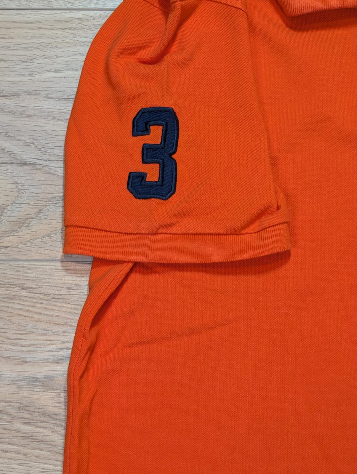 Ralph Lauren Men's Classic Fit Big Pony Polo T Shirt - Orange - Size Large