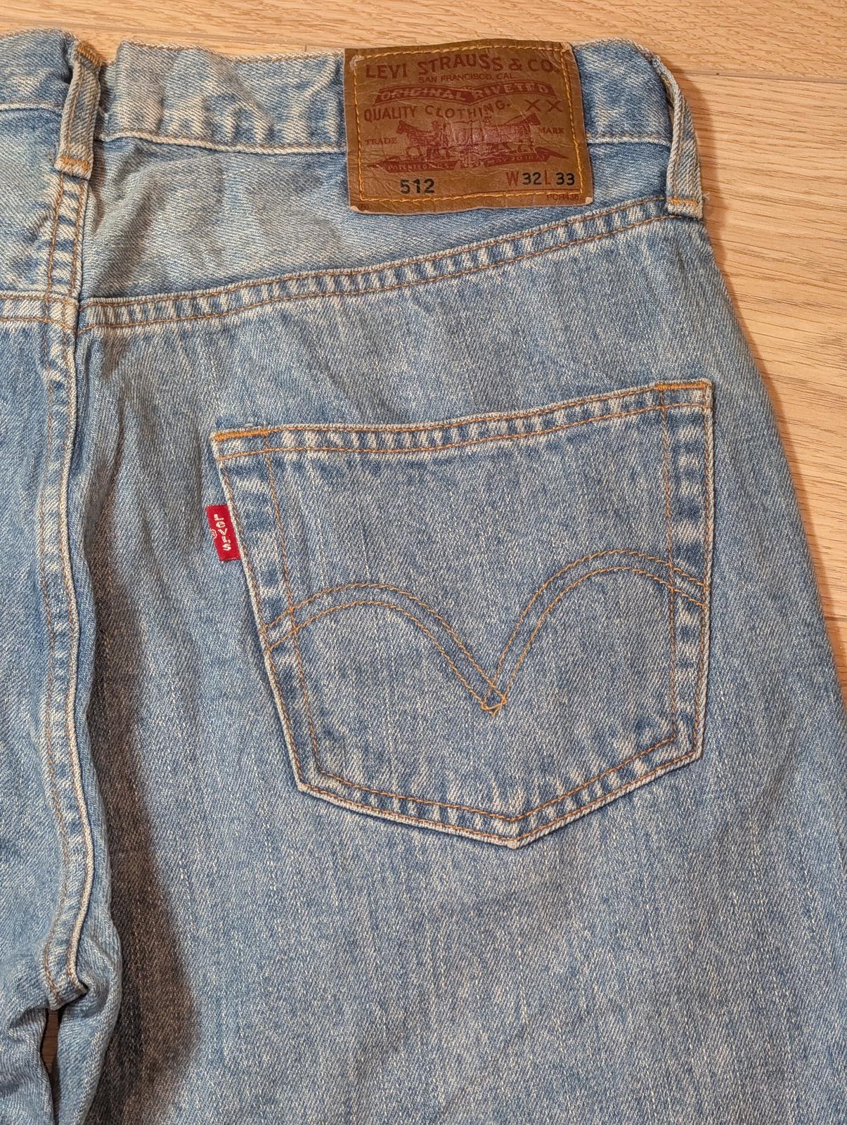 Levi's Men's 512 Slim Tapered Jeans - Blue - Size 32W 26L