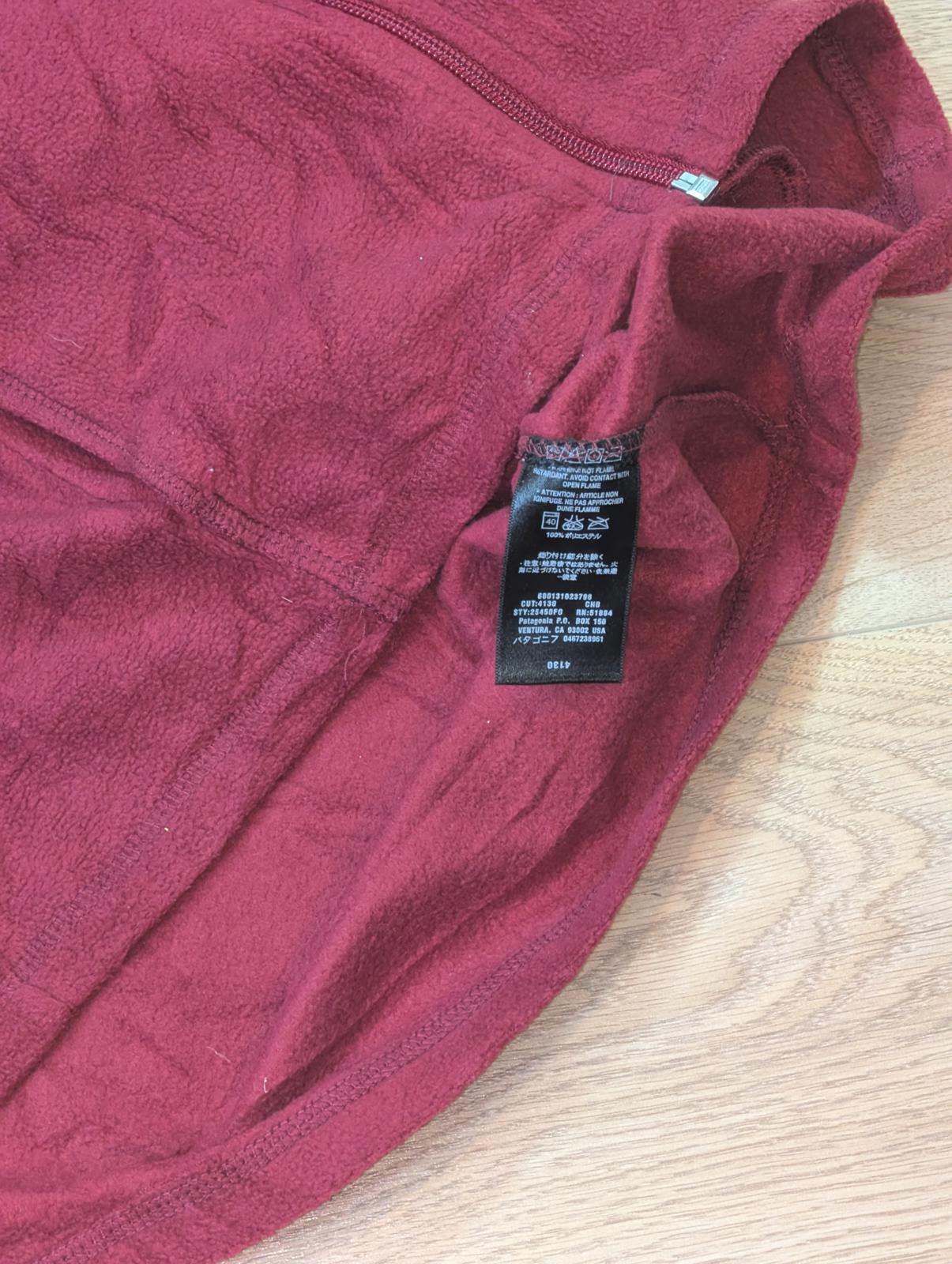 Patagonia Men's Fleece Vest Jacket - Burgundy - Size Small