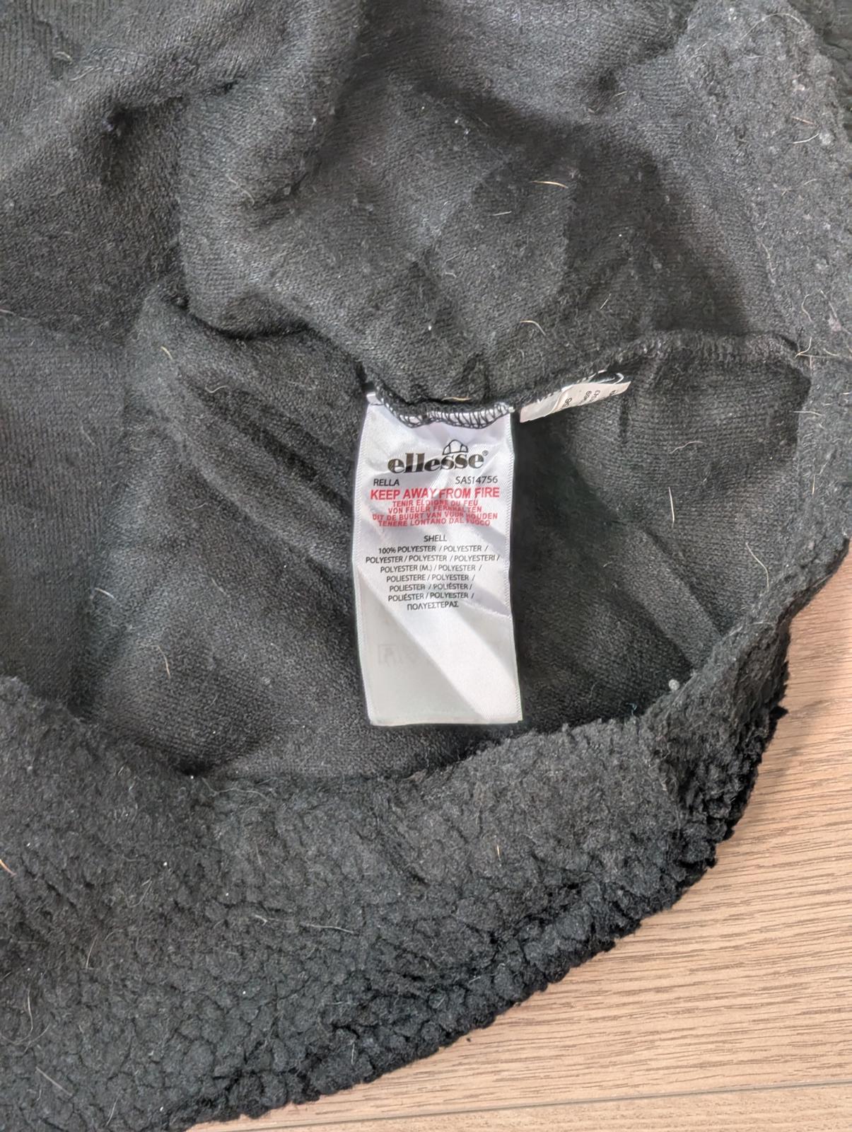 Ellesse Women's Fleece Hoodie Jumper - Black - Size 10