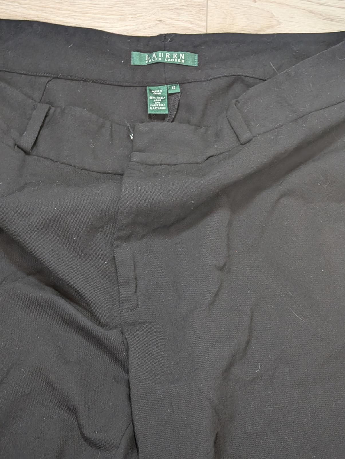 Lauren Ralph Lauren Women's Trousers - Black - Size 36W 31L