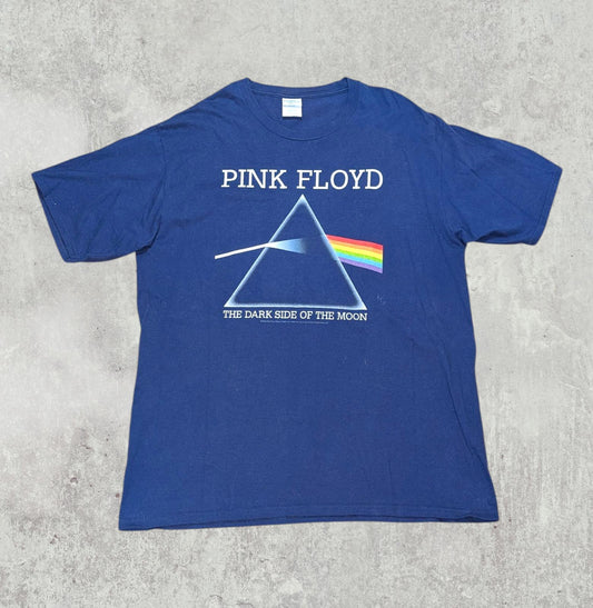 Port & Company Men's Vintage Pink Floyd T Shirt - Navy - Size Large