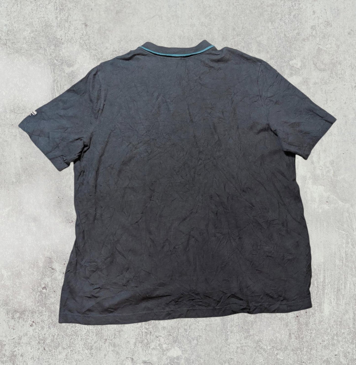 Reebok Men's Vintage Polo T Shirt - Black - Size Large