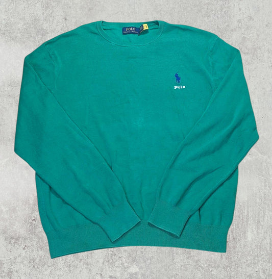 Ralph Lauren Men's Sweatshirt Jumper - Green - Size XL
