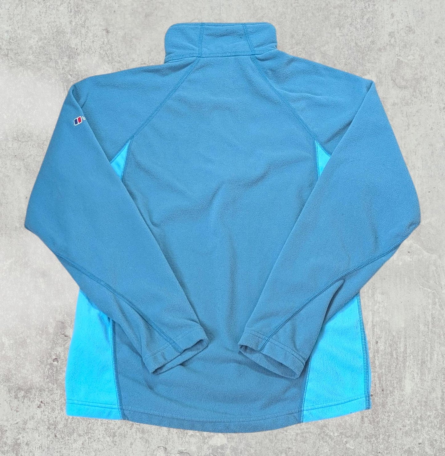 Berghaus Women's 1/4 Zip Fleece Jumper - Green - Size 10