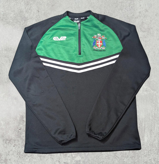 EV2 Sportswear LHU Rugby Union Jacket - Black - Size Medium