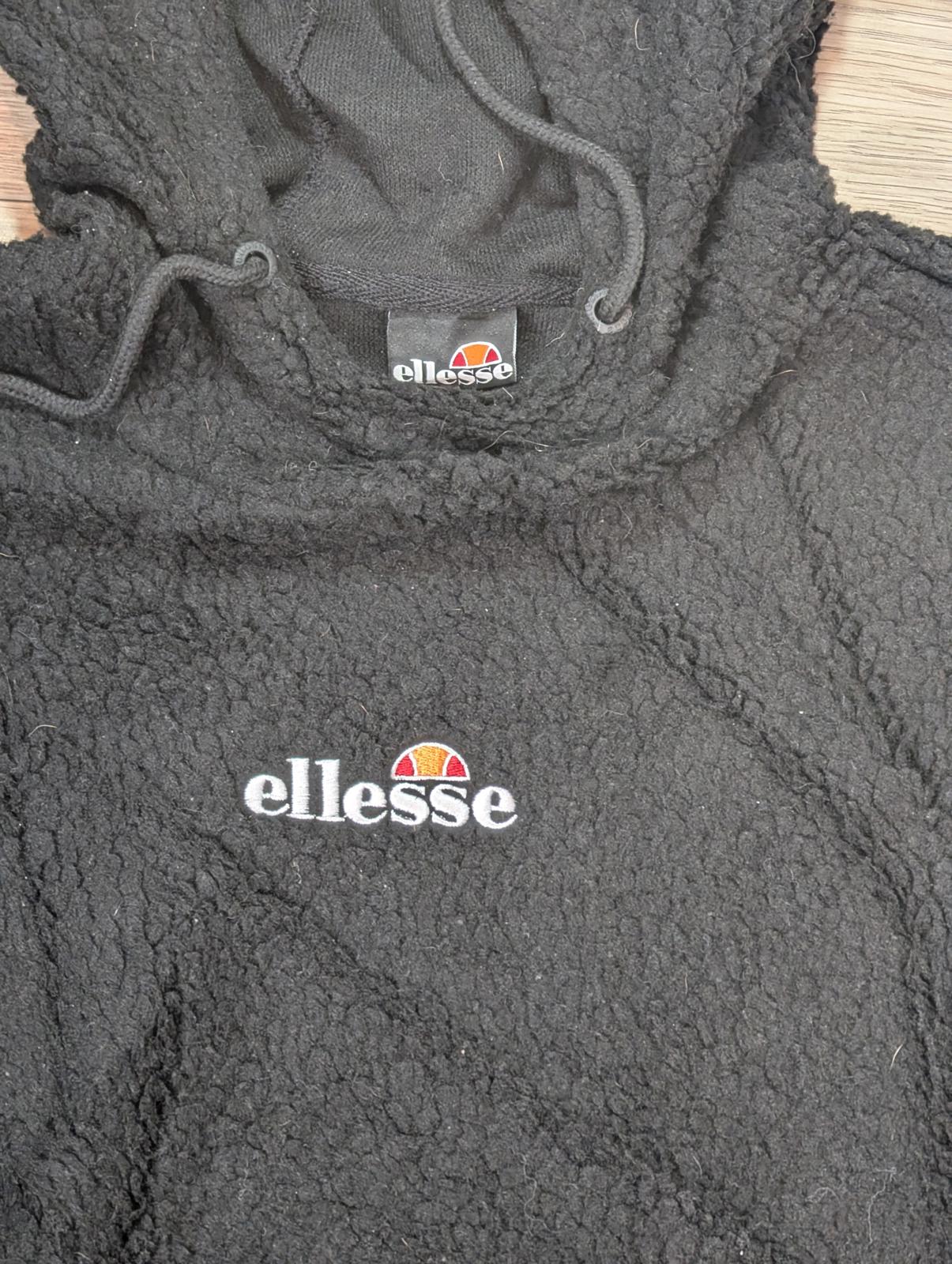 Ellesse Women's Fleece Hoodie Jumper - Black - Size 10