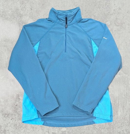 Berghaus Women's 1/4 Zip Fleece Jumper - Green - Size 10