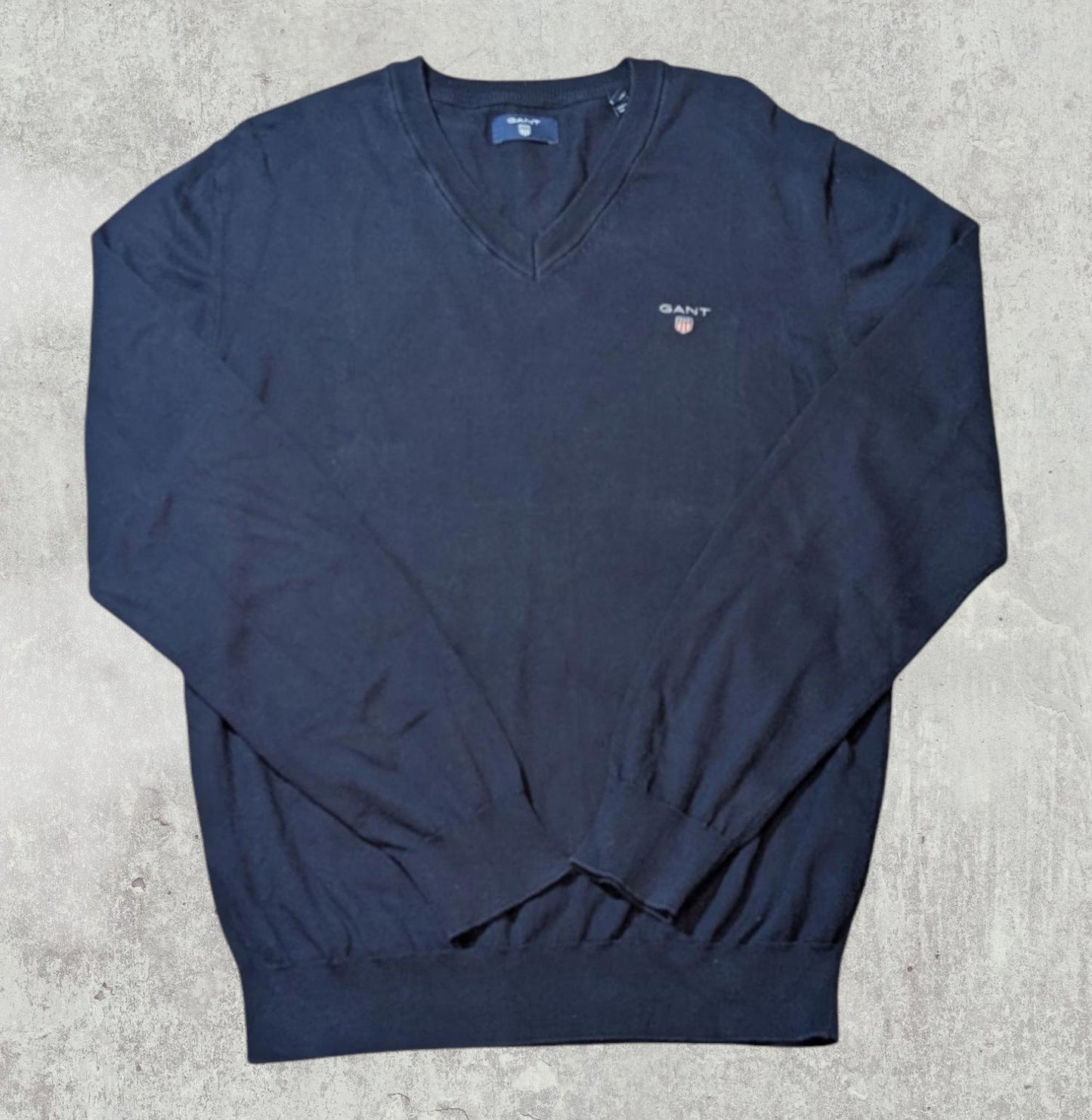 Gant Men's Sweatshirt Jumper - Navy - Size Medium