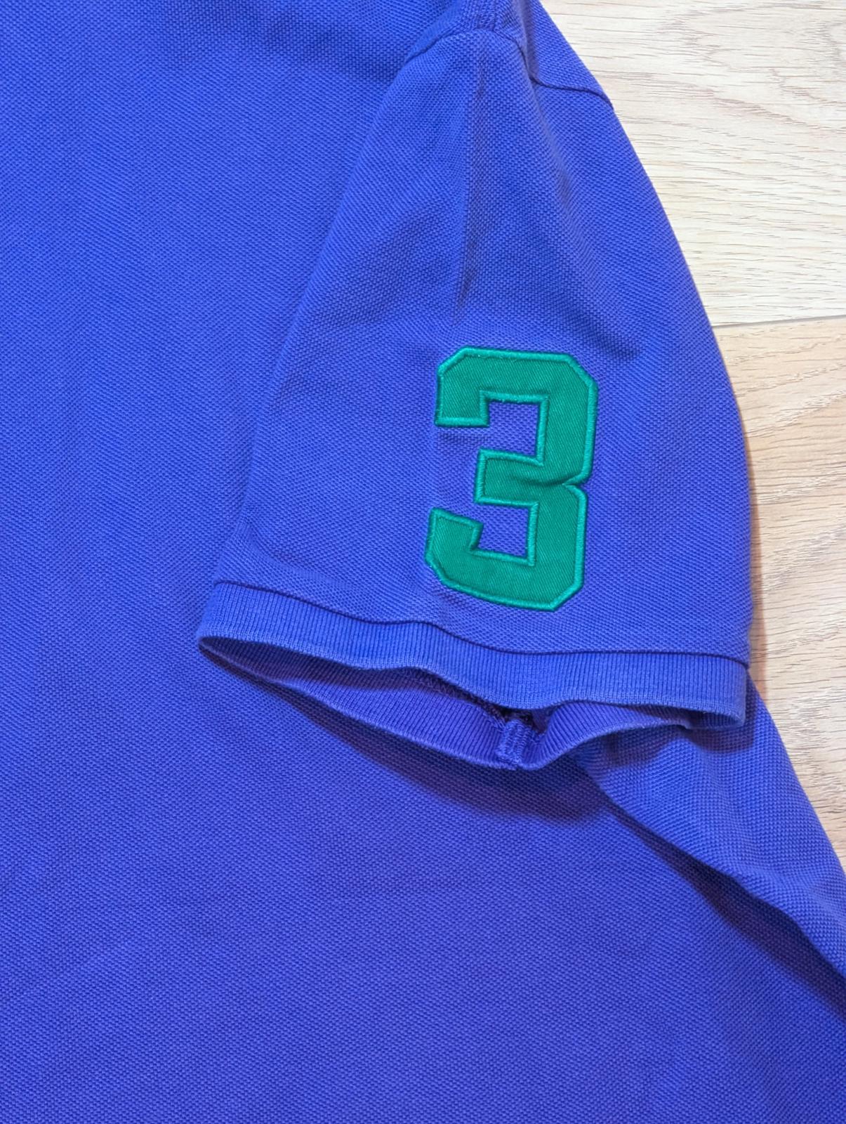 Ralph Lauren Men's Custom Slim Fit Big Pony Polo T Shirt - Purple - Size XL