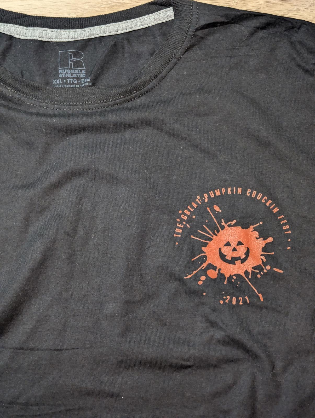 Russell Athletic Men's The Great Pumpkin Chucking T Shirt - Black Size XXL