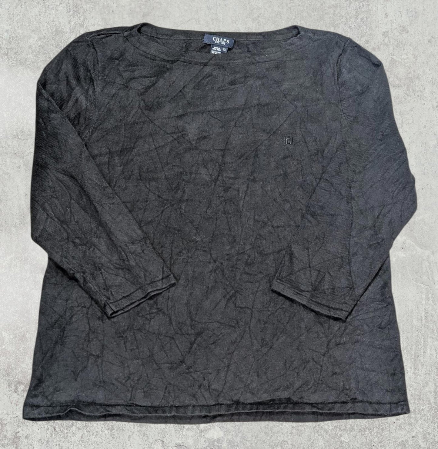 Chaps Women's Sweatshirt Jumper - Navy - Size XL