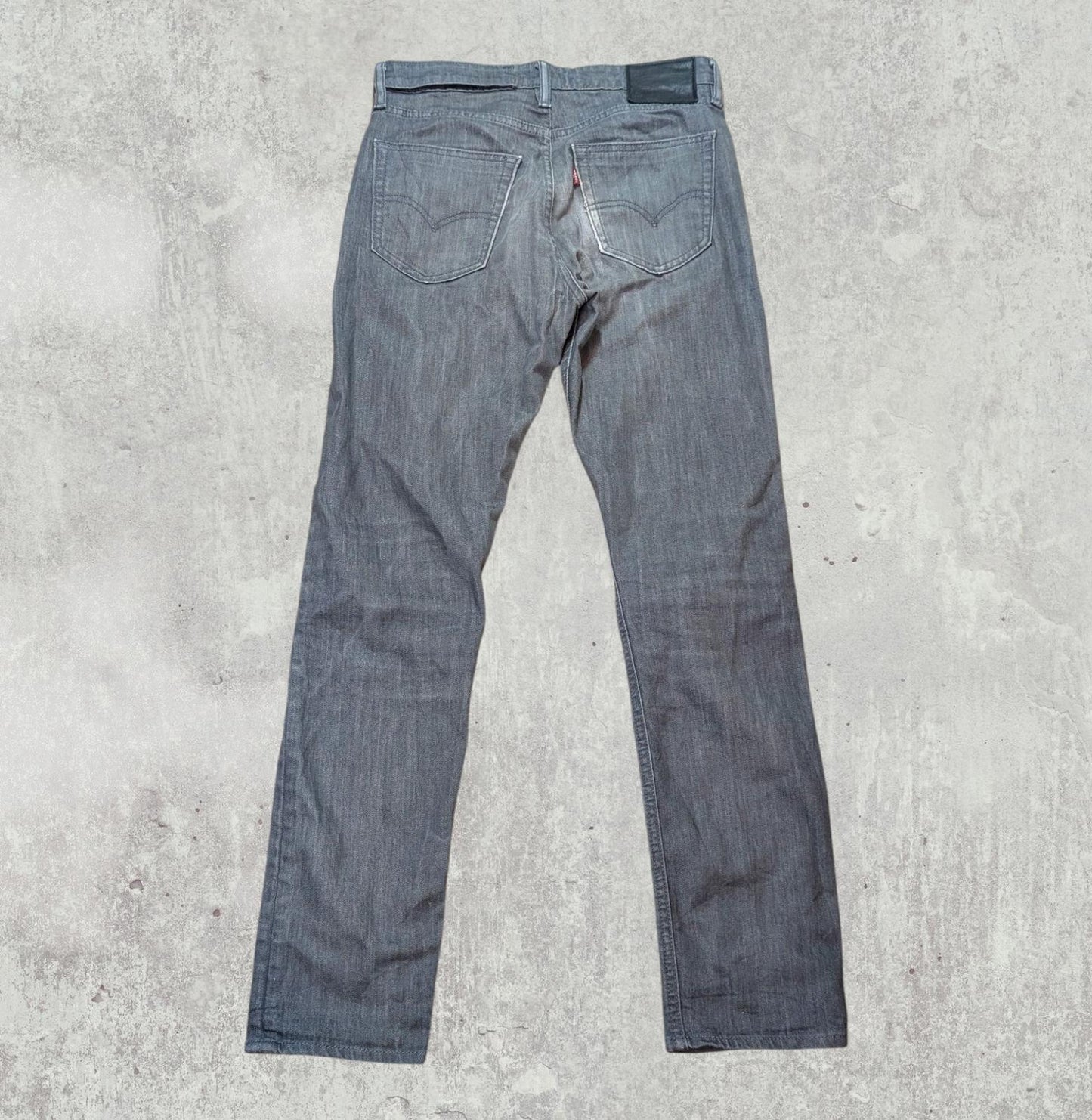 Levi's Men's 522 Slim Jeans - Grey - Size 29W 32L