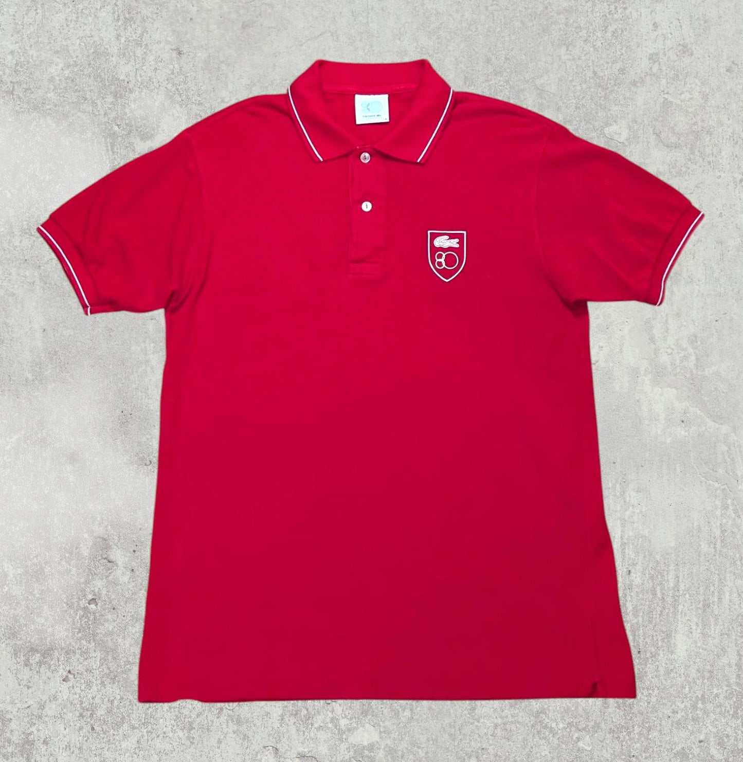 Lacoste Men's Polo T Shirt - Red - Size 4 / Medium