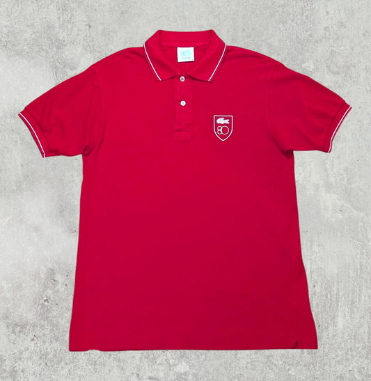 Lacoste Men's Polo T Shirt - Red - Size 4 / Medium