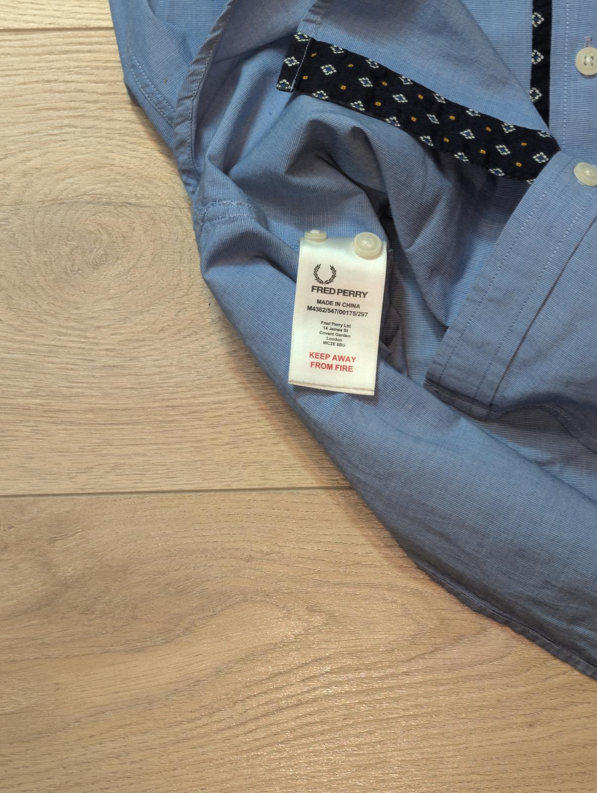 Fred Perry Men's Drake's Shirt - Blue - Size Small