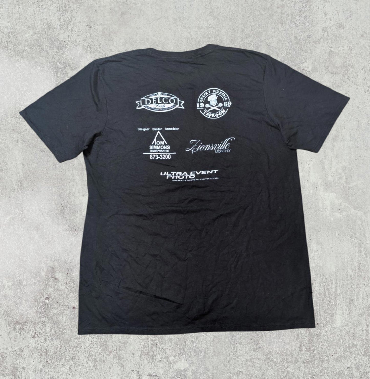 Russell Athletic Men's Zionsville Marathon T Shirt - Black - Size Large