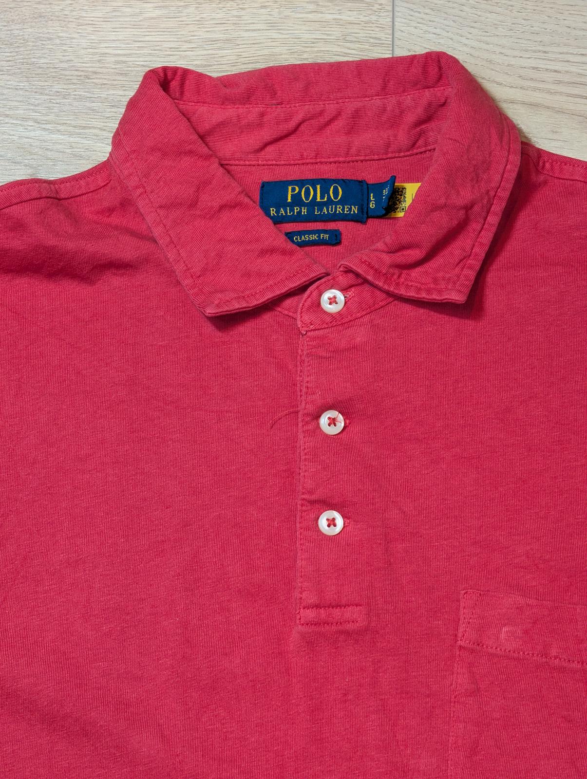 Ralph Lauren Men's Classic Fit Polo T Shirt - Red - Size Large