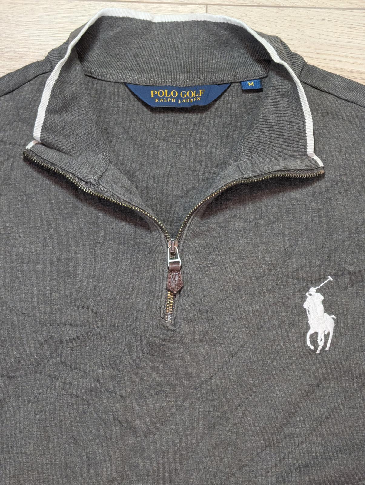 Ralph Lauren Men's Golf 1/4 Zip Jumper - Grey - Size Medium