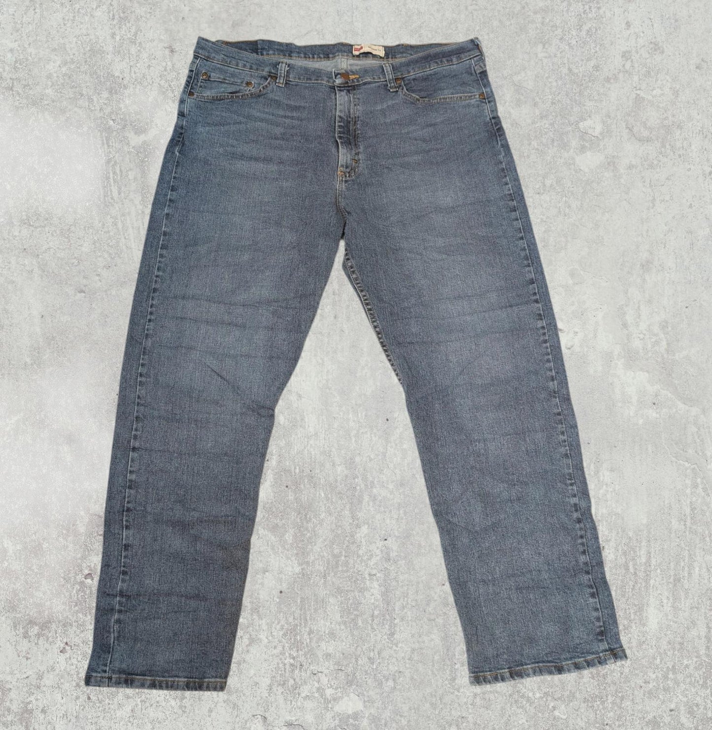 Wrangler Men's Relaxed Straight Jeans - Blue - Size 38W 30L