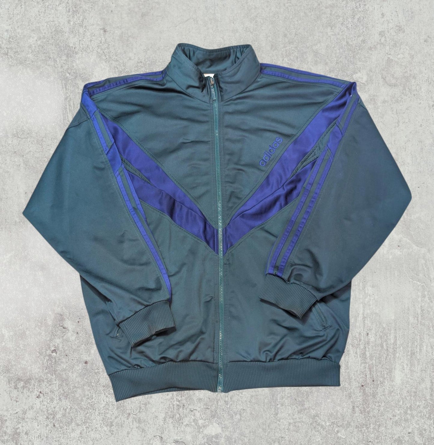 Adidas Men's D8 F192 Vintage Track Jacket - Green - Size XL