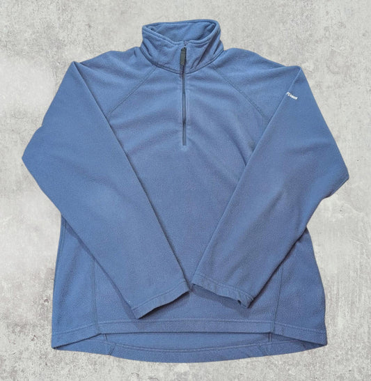 Berghaus Women's 1/4 Zip Fleece Jumper - Blue - Size 14