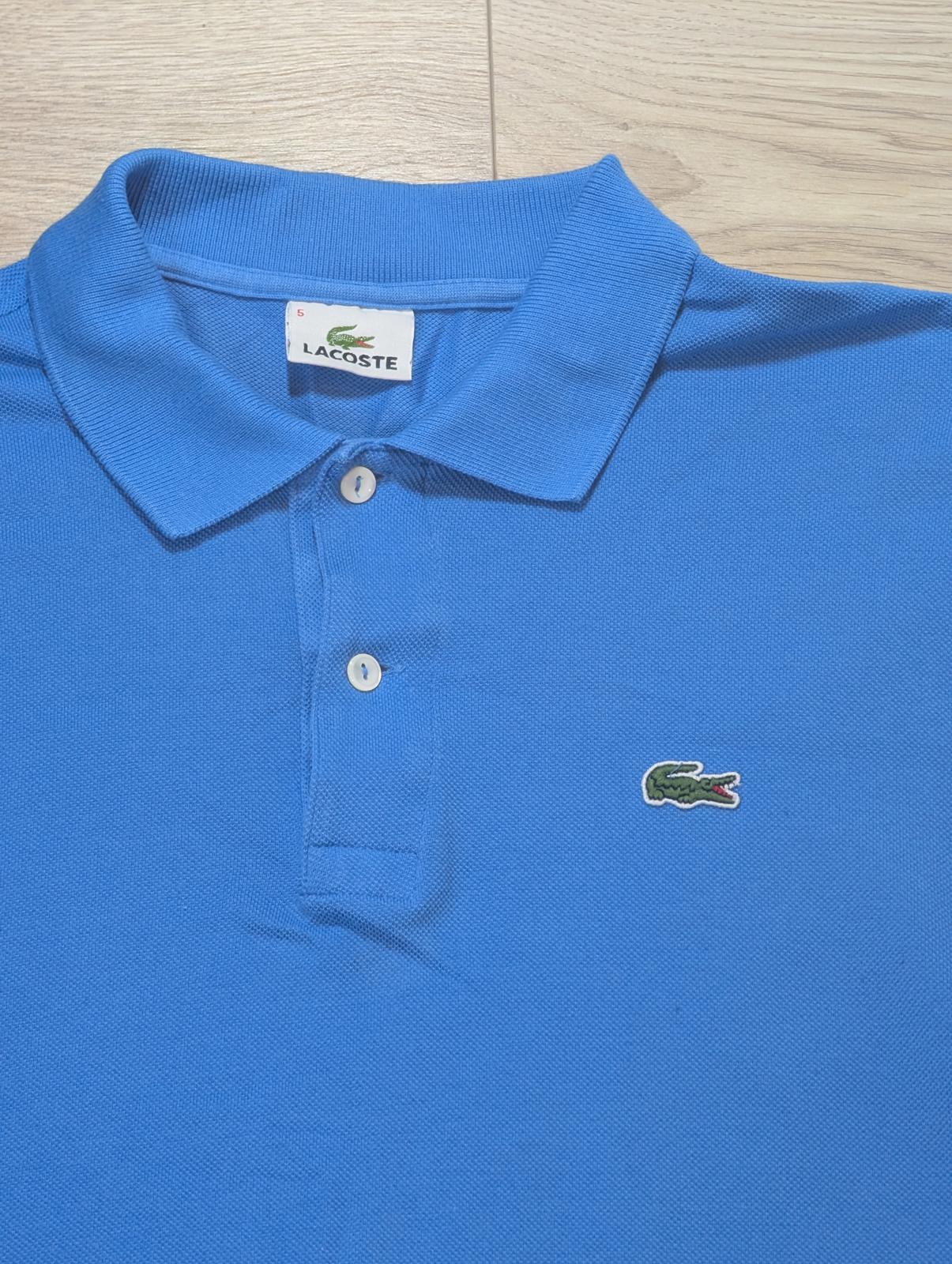 Lacoste Men's Polo T Shirt - Blue - Size 5 / Large