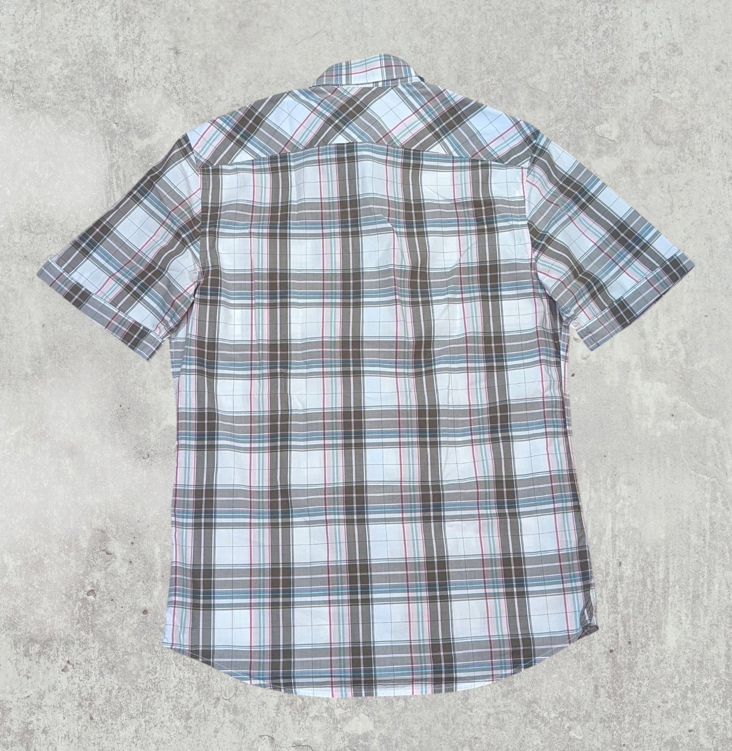 Lacoste Men's Check Shirt - White - Size Medium