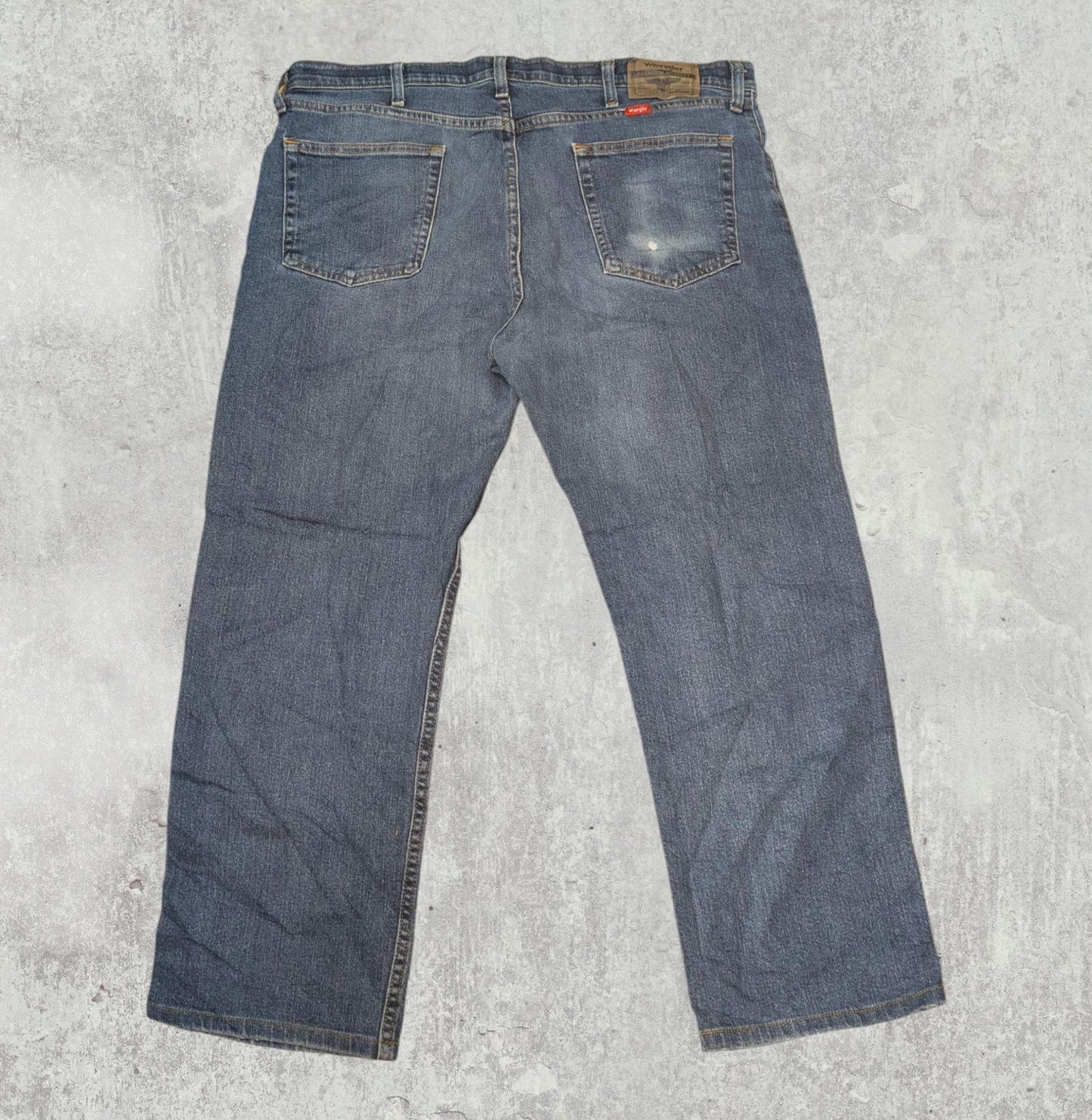 Wrangler Men's Straight Jeans - Blue - Size 38W 27L