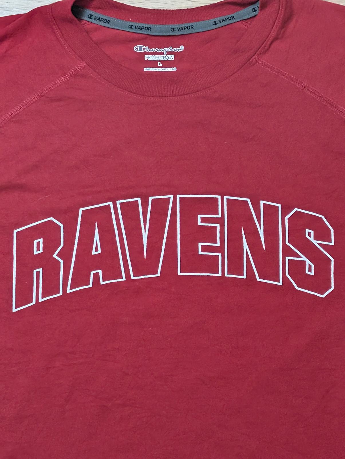 Champion Men's Power Long Sleeved Ravens T Shirt - Red - Size Large