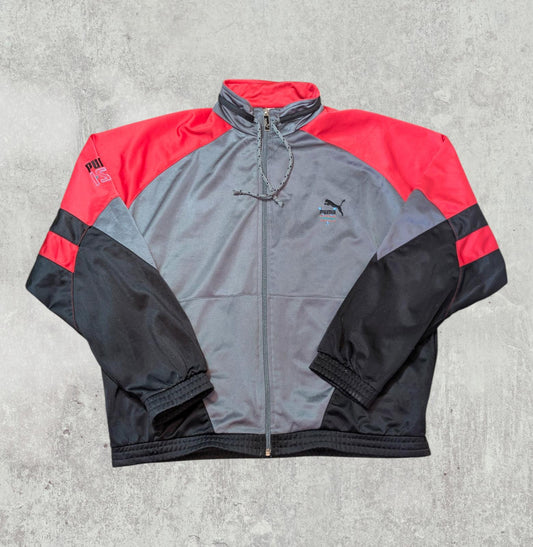 Puma Men's Vintage 90's ISC Circuit Jacket - Grey - Size Medium