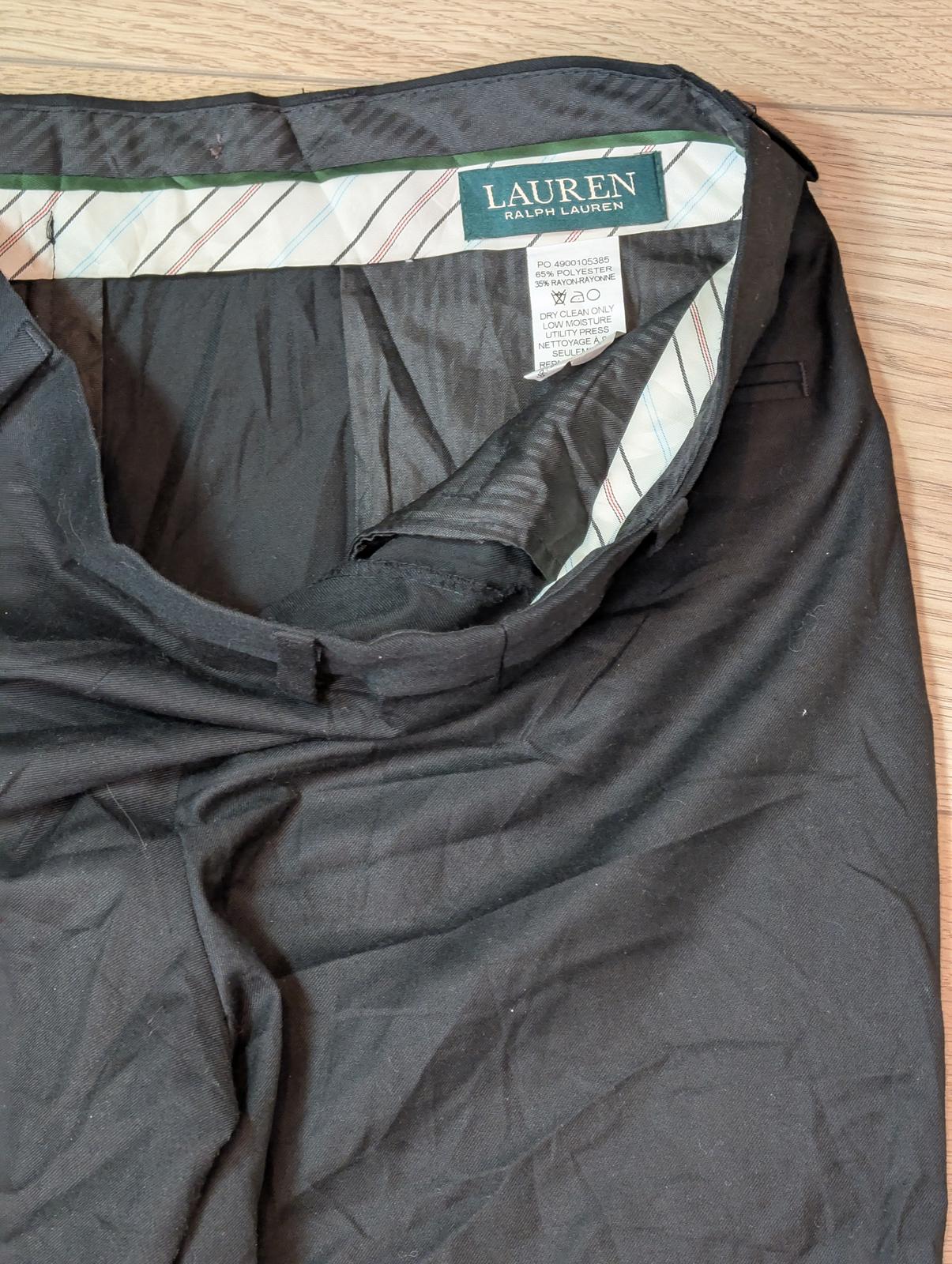 Lauren Ralph Lauren Women's Trousers - Black - Size 28W 27L