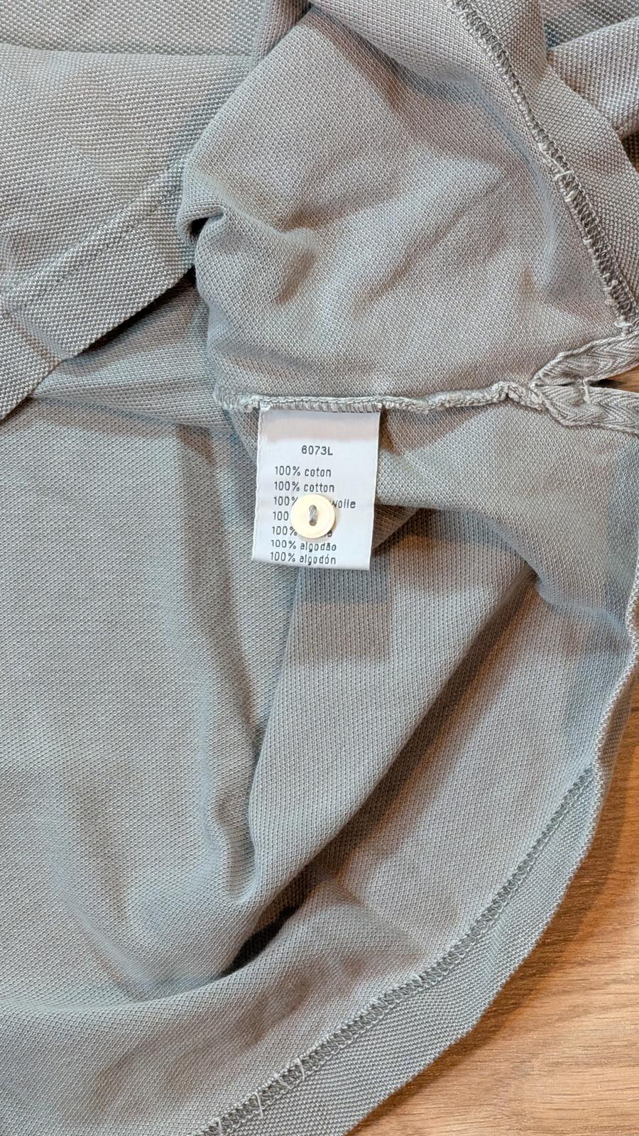 Lacoste Men's Vintage Washed Polo T Shirt - Grey - Size 7 / XXL