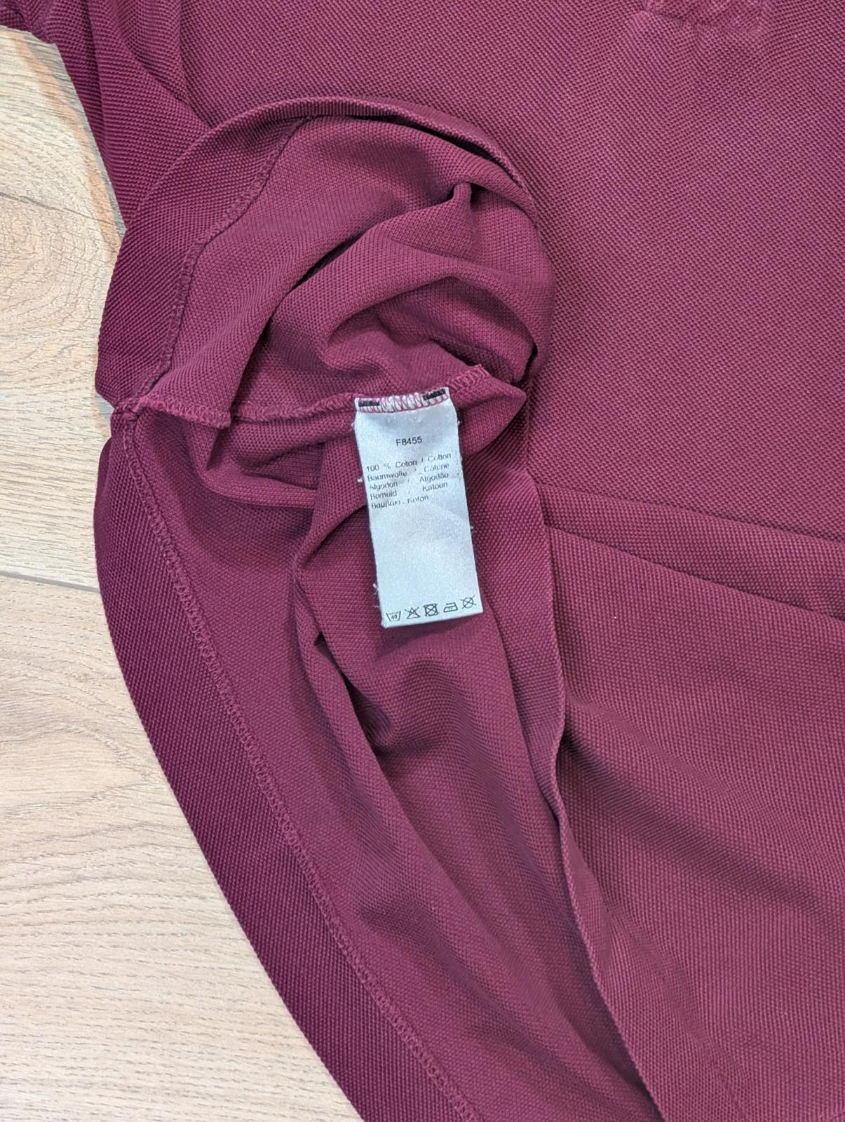 Lacoste Men's Polo T Shirt - Burgundy - Size 3 / Small