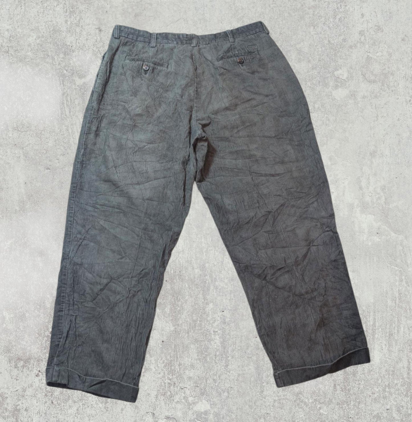 Izod Men's Corduroy Trousers - Khaki - Size 36W 28L