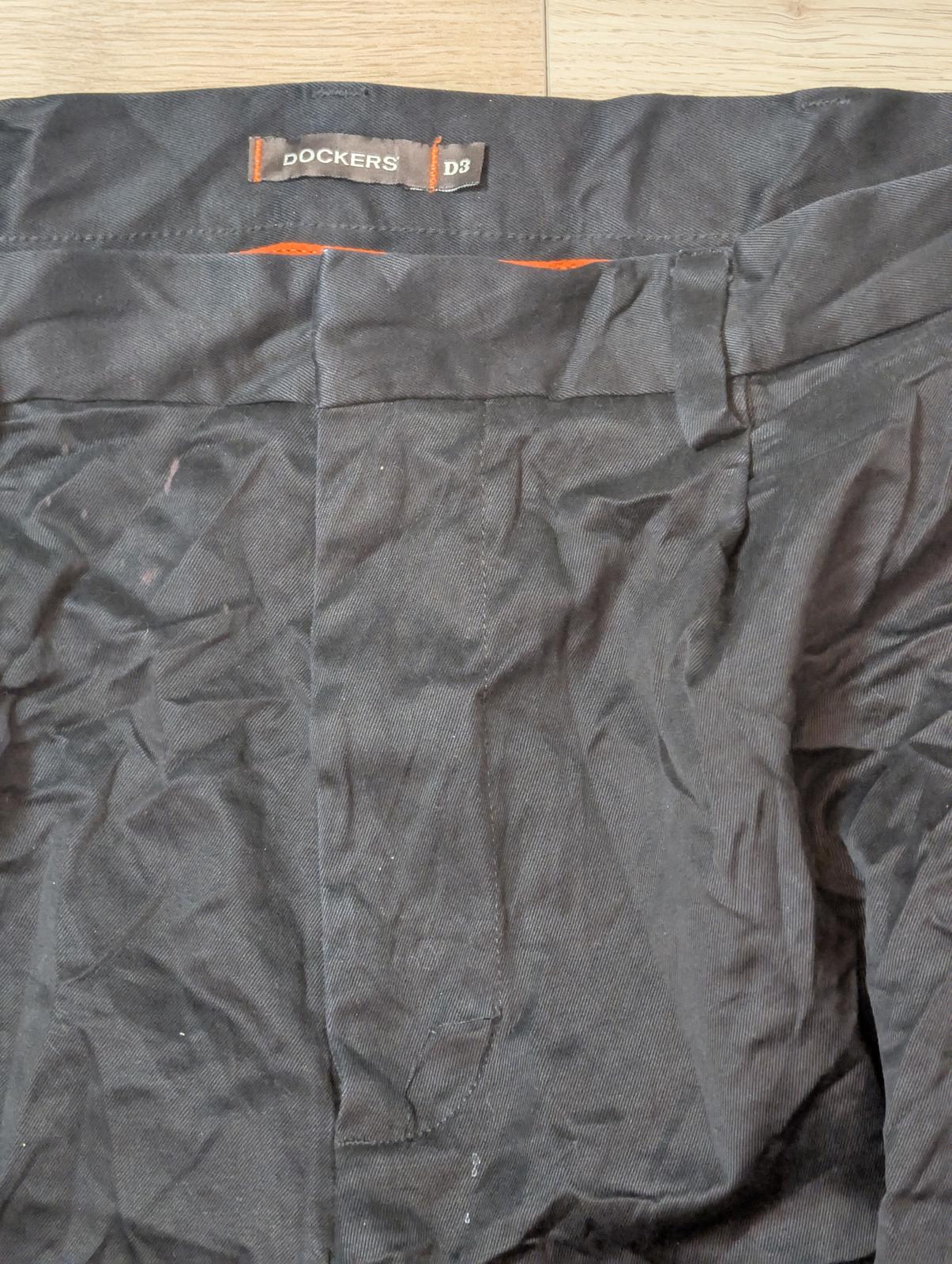 Dockers Men's D3 Trousers - Black - Size 40W 30L