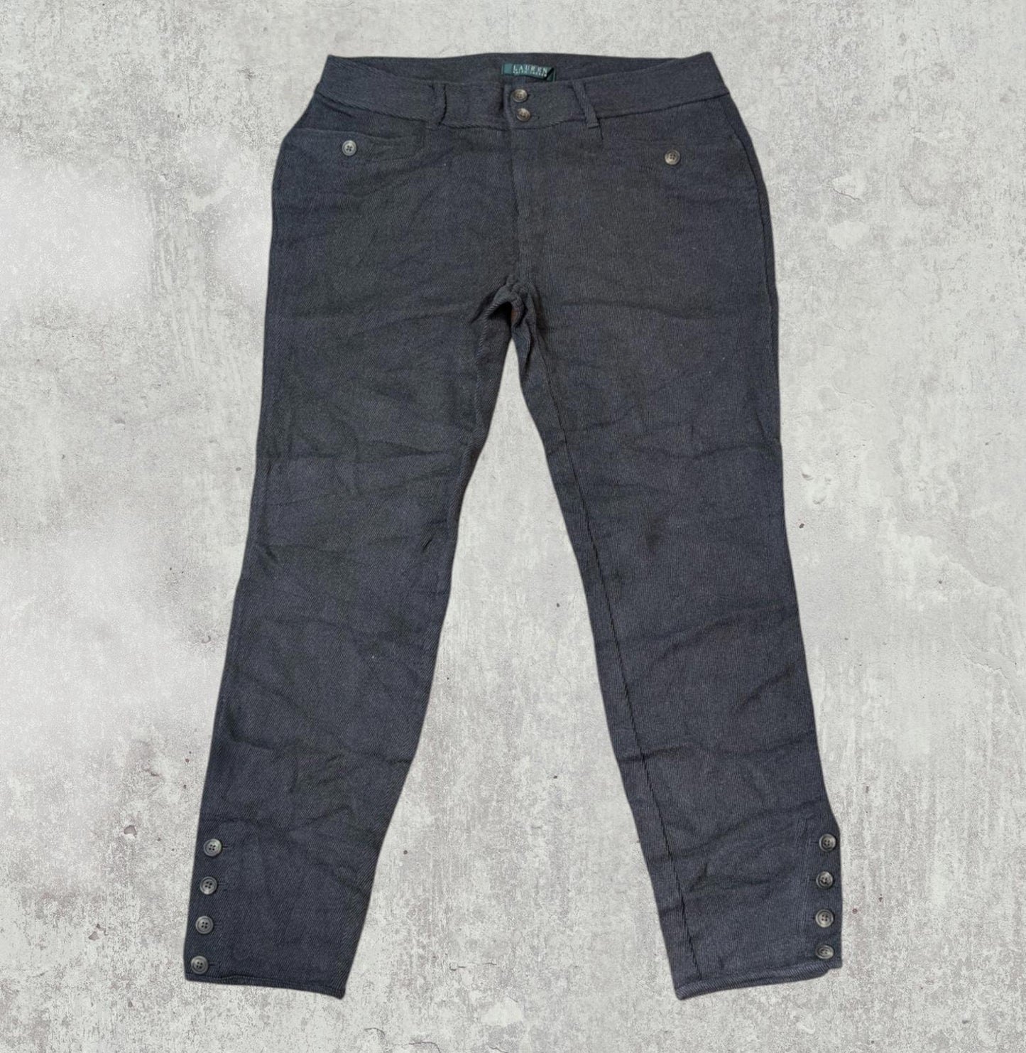 Ralph Lauren Women's 3/4 Trousers - Grey - Size 31W 25L