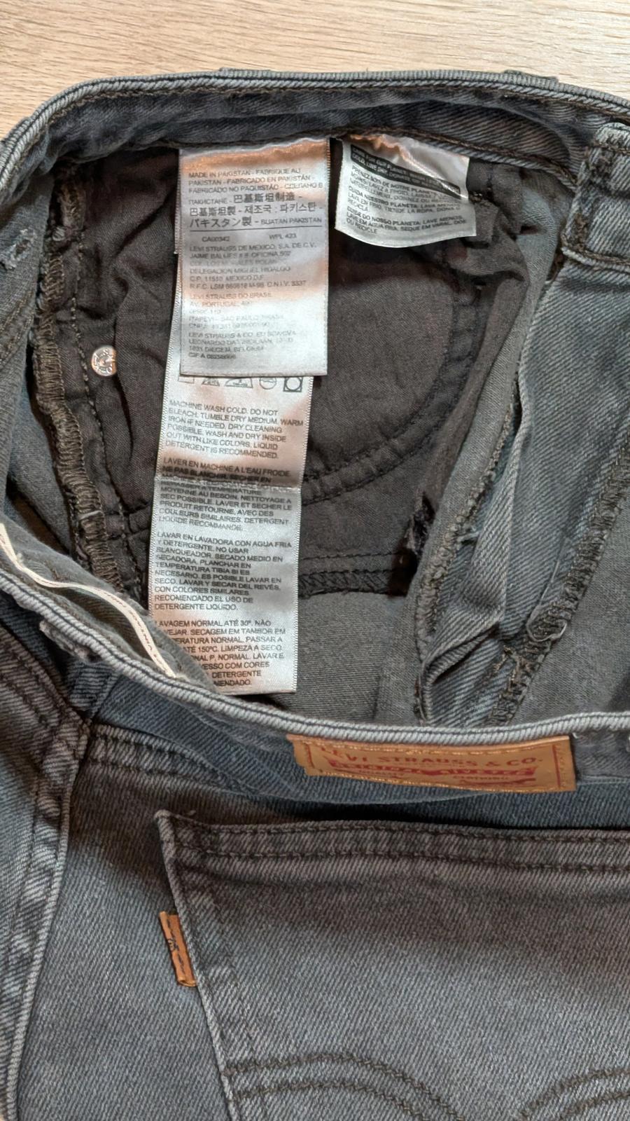 Levi's Women's Vintage High Rise Skinny Jeans - Grey - Size 26W 32L