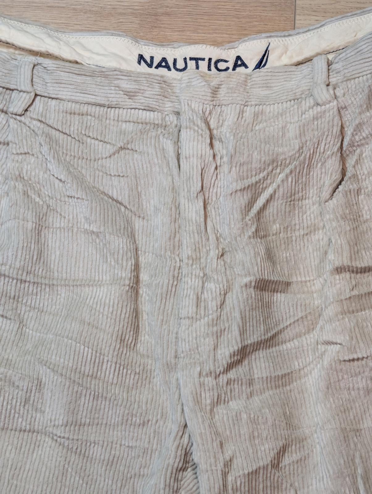 Nautica Men's Corduroy Trousers - Beige - Size 38W 32L