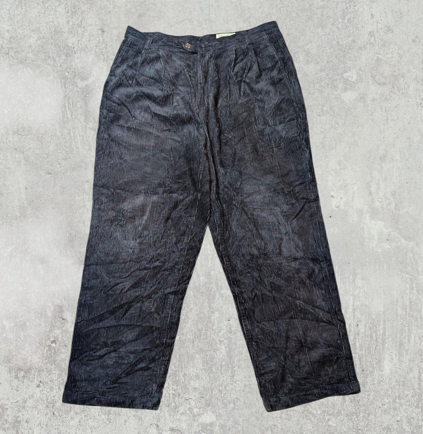 Eddie Bauer Men's Corduroy Trousers - Navy - Size 36W 30L