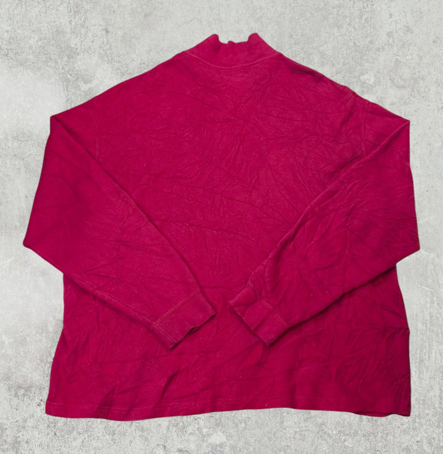 Ralph Lauren Men's 1/4 Zip Jumper - Red - Size XXL T