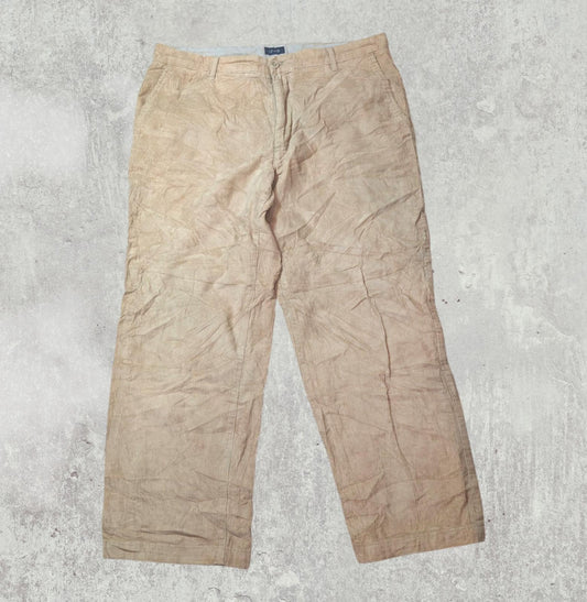 Izod Men's Corduroy Trousers - Sand - Size 36W 29L