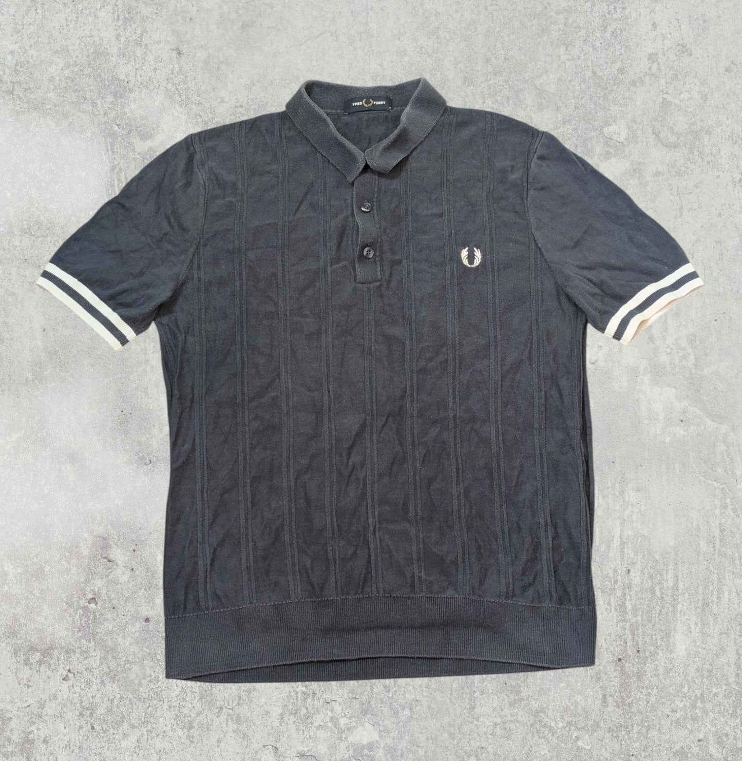 Fred Perry Men's Polo T Shirt - Navy - Size Medium
