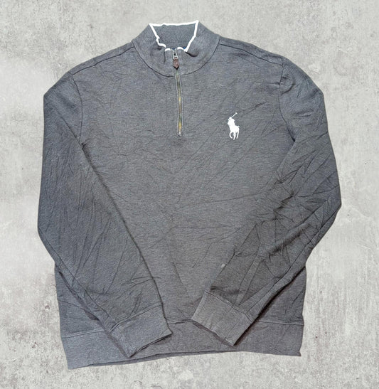 Ralph Lauren Men's Golf 1/4 Zip Jumper - Grey - Size Medium