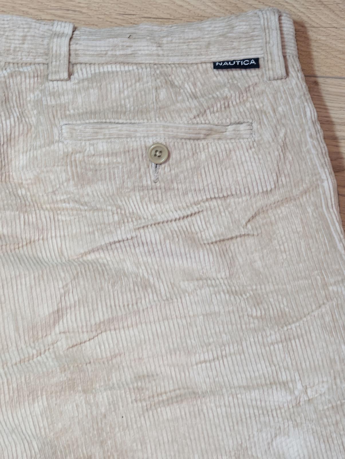 Nautica Men's Corduroy Trousers - Beige - Size 36W 32L