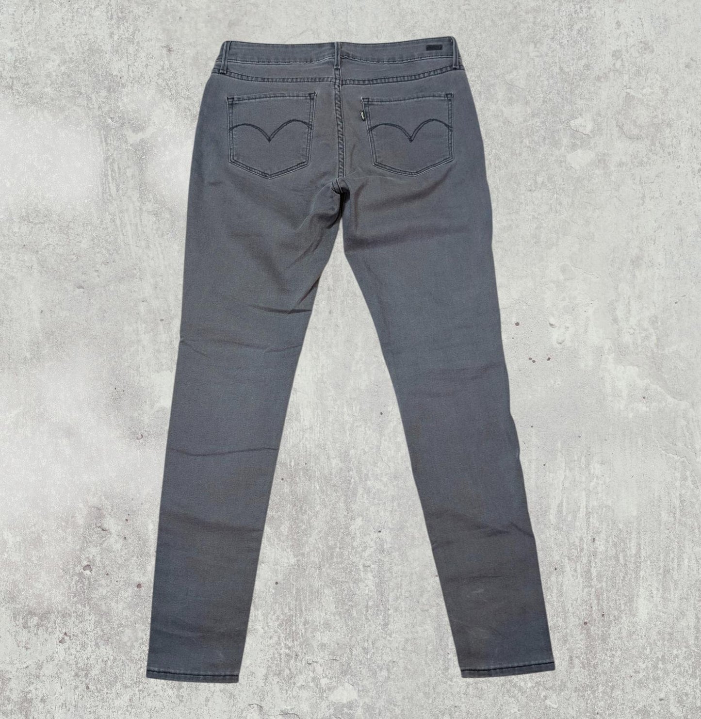 Levi's Women's Legging Jeans - Grey - Size 28W 29L