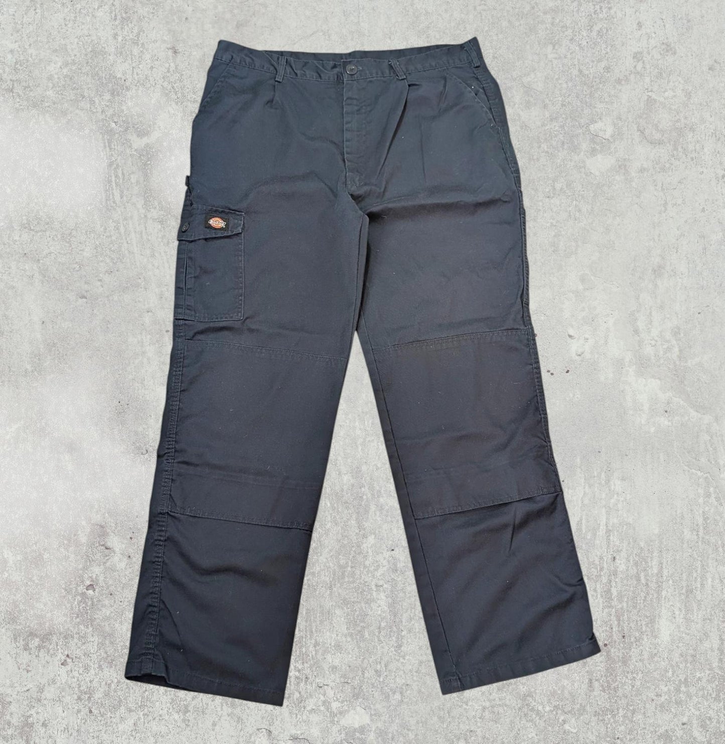 Dickies Men's Cargo Trousers - Navy - Size 38W 30L
