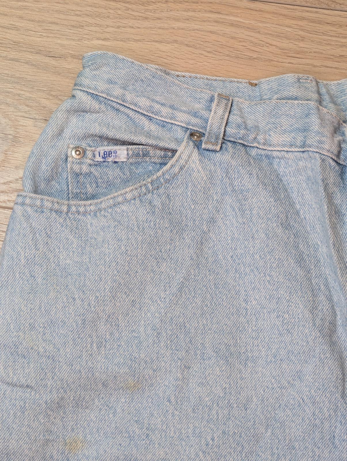 Lee Women's Straight Jeans - Blue - Size 34W 29L