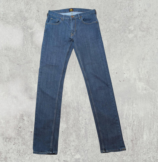 Lee Men's Daren Straight Jeans - Blue - Size 29W 34L