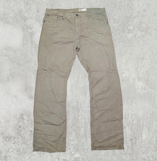 Wrangler Men's Slim Straight Chino Trousers - Tan - Size 36W 30L